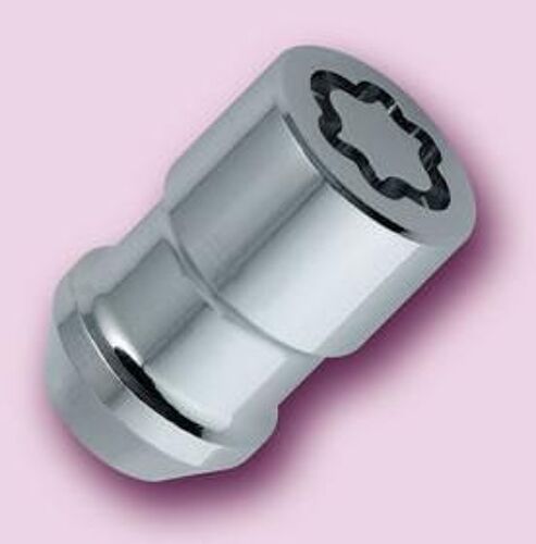 4 Ecrous Antivol Chrome 12 X 1.5/  37mm/ Douille 19mm