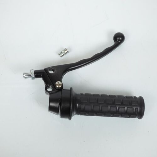 Poignée Accélérateur Cocotte Droite Levier Frein Noir Ressort Pour Moto Cyclo Vintage