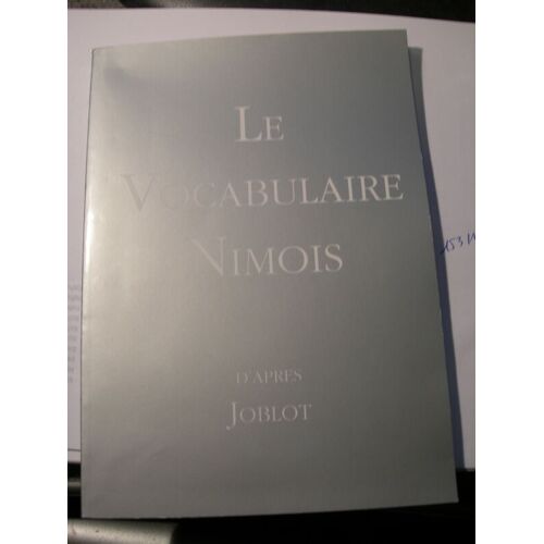 Le Vocabulaire Nimois