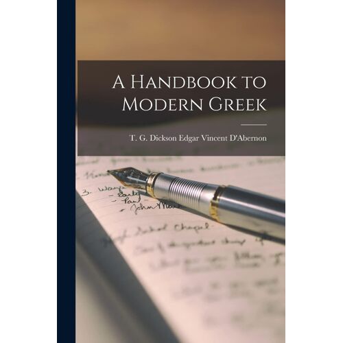 A Handbook To Modern Greek