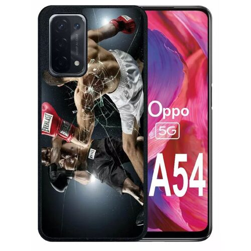 Coque pour oppo a54 5g - boxe everlast - silicone - noir