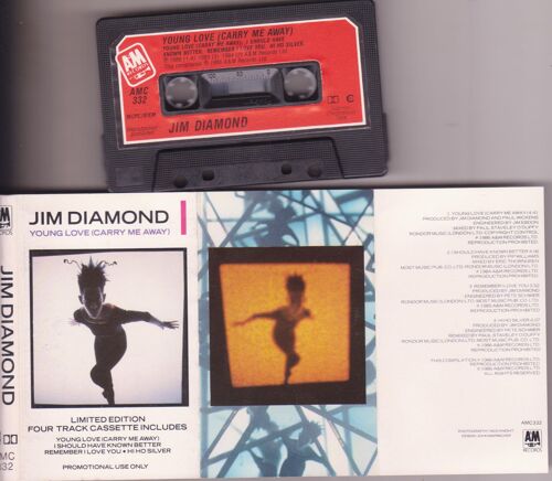 Jim Diamond K7 Audio  4 Track Ltd Edition  Young Love (Carry Me Away)  U.K. Only