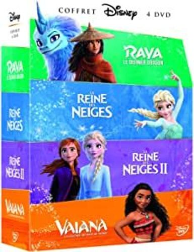 La Reine Des Neiges + La Reine Des Neiges 2 + Raya Et Le Dernier Dragon + Vaiana, La Légende Du Bout Du Monde - Pack