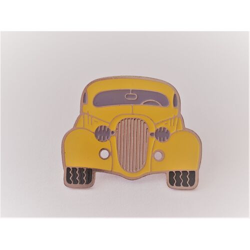Pins Automobile Vieux Tacot Jaune