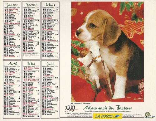 Almanach Du Facteur 1999