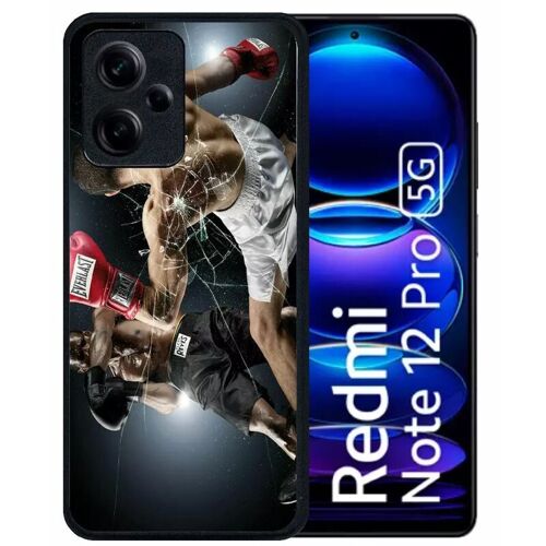 Coque pour redmi note 12 pro 5g - boxe everlast - silicone - noir