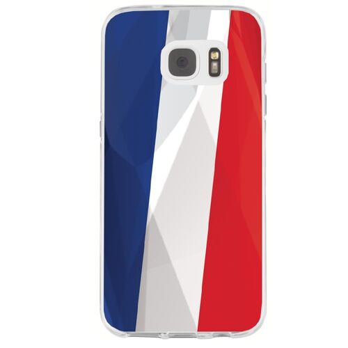 Coque Souple Pour Samsung Galaxy S7 Sm-G930 Avec Impression Motifs Drapeau De La