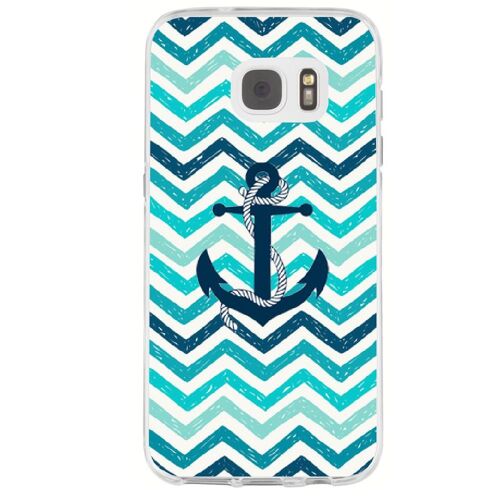 Coque Souple Pour Samsung Galaxy S7 Sm-G930 Avec Impression Motifs Ancre