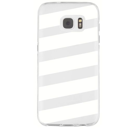 Coque souple pour Samsung Galaxy S7 SM-G930 avec impression Motifs bandes blanch