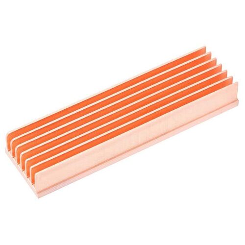 Dissipateur thermique M.2 en cuivre pur Nvme M2 2280 SSD, refroidisseur à 7 ailettes avec tampon thermique pour ordinateur de bureau (4 pièces)