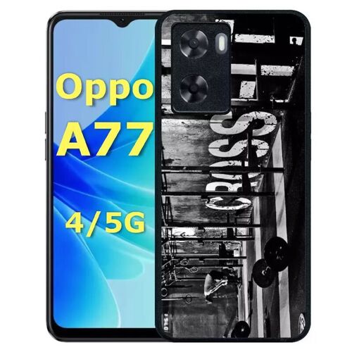 Coque pour oppo a77 4g/5g - crossfit - silicone - noir