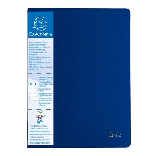 Exacompta Porte Vues A4 80vues Up-Line Opaque Bleu