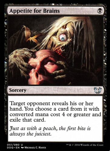 Appetite For Brains (Envie De Cervelle) - Mtg - Blessed Vs Cursed Vo - U - 