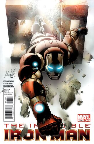 Invincible Iron Man 500 ( Larroca + Kano , V.O. 2011 )