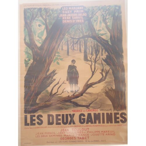 Les Deux Gamines - 1951 - Affiche Originale Entoilée 60 X 80 - Suzy Prim - Léo Marjane - Chanson - Forêt