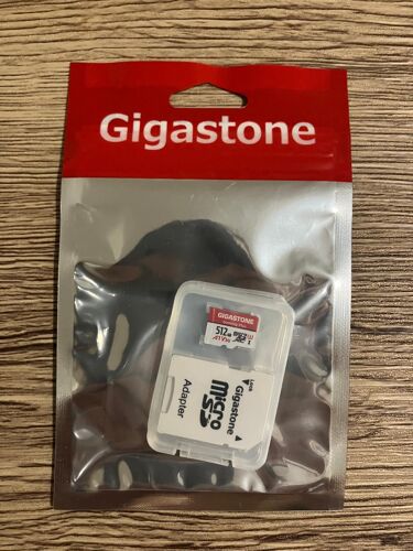 MICRO SD XC 512 GB GIGASTONE + Adapter