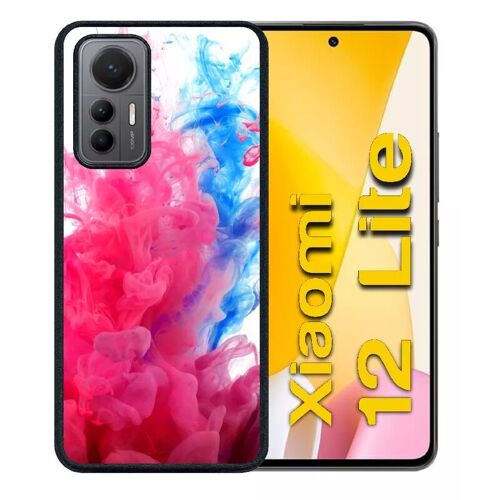 Coque pour xiaomi 12 lite - peinture - silicone - noir