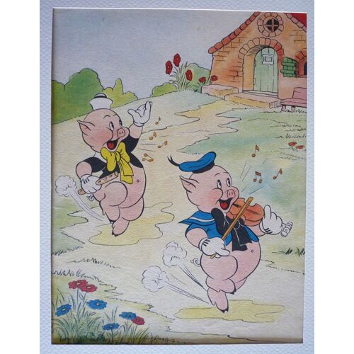 Illustration : Les Petits Cochons Et La Machine Diabolique (1939)