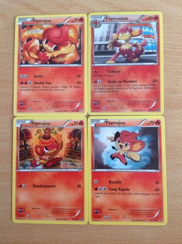 Flamajou 70pv (15/99) + Flamajou 70pv (16/101) + Flamajou 70pv (19/135) + Flamoutan 90pv (16/99) 