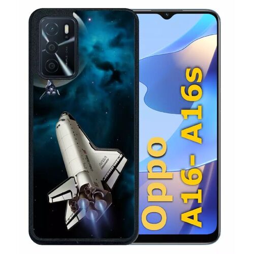 Coque pour oppo a16s - nasa planete - silicone - noir