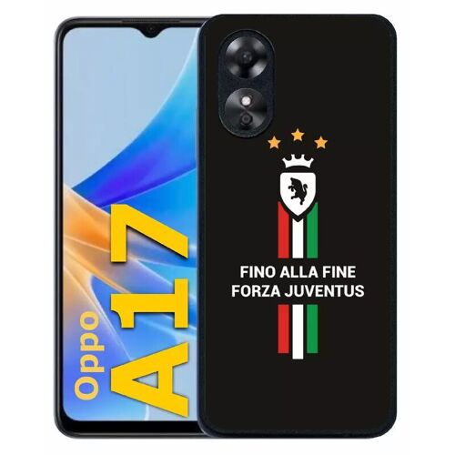 Coque pour oppo a17 - juventus italie forza - silicone - noir
