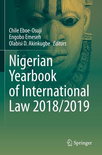 Nigerian Yearbook Of International Law 2018/2019