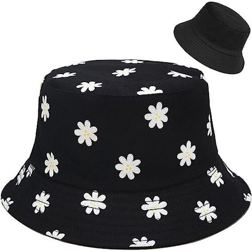 Chapeau Seau Réversible Chapeau De Soleil De Pêche Pour Femmes Filles ? Daisy