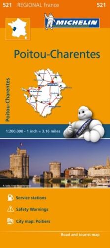 Michelin Regional Maps: France: Poitou-Charentes Map 521