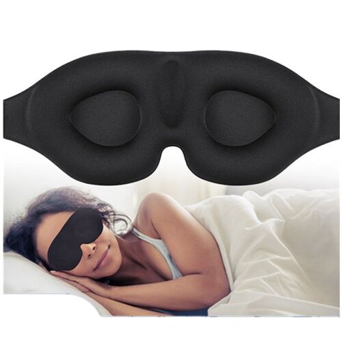 1pcs Masque De Nuit, 3d Masque De Sommeil Pour Homme Et Femme, Masque De Yeux Cache Yeux Pour Dormir 100% Bloquant La Lumière Pour Les Cernes Et Les Yeux Secs, Les Maux De Tête Et Les Migraines 