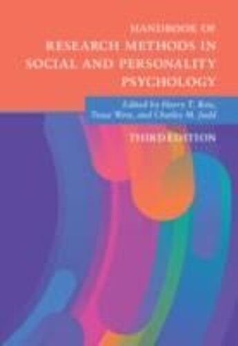 Handbook Of Research Methods In Social And Personality Psychology