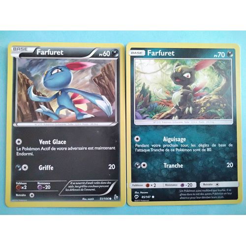 Cartes Pokémon N° 215 Farfuret