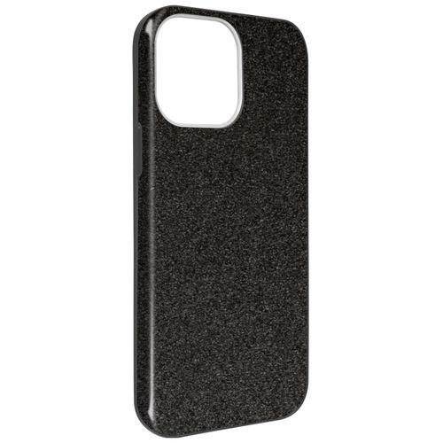 Coque iPhone 13 Pro Max Paillette Amovible Silicone Semi-rigide noir