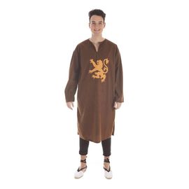 Déguisement Ou Tunique Marron Avec Écu Pour Homme