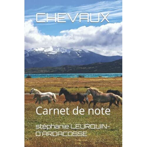 Chevaux: Carnet De Note