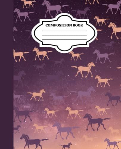 Journal And Sketchbook: Composition Size (7.5"X9.75") With Lined And Blank Pages, Perfect For Journal, Doodling, Sketching And Notes: Horse