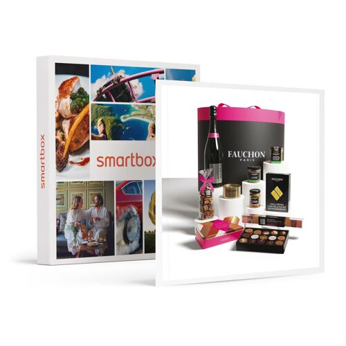 Coffret Boîte Chapeau Glam Fauchon : Assortiment Raffiné Livré À Domicile - Smartbox - Coffret Cadeau Gastronomie