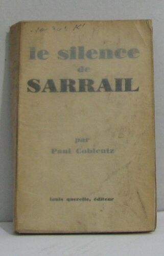 Le Silence De Sarrail
