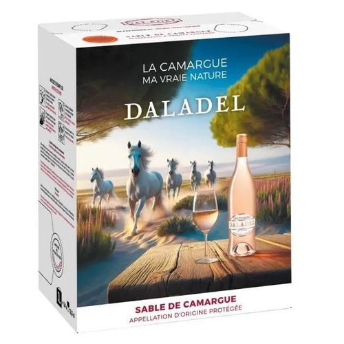 Bag In Box Domaine Royal De Jarras Daladel Sable De Camargue - Vin Rosé De Languedoc