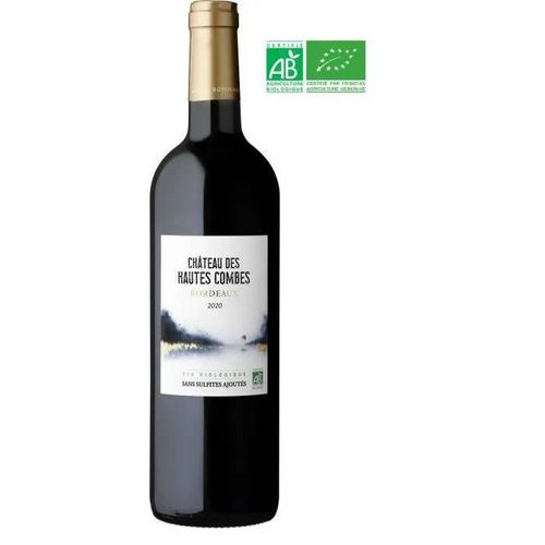 Château Des Hautes Combes 2020 Bordeaux - Vin Rouge De Bordeaux - Bio