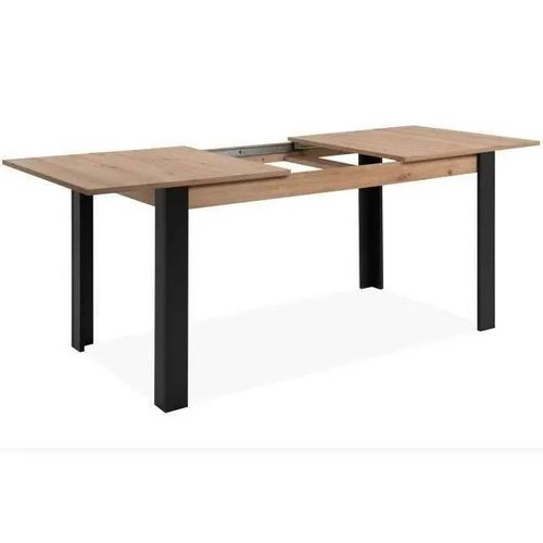 Table À Manger Extensible - 150-200 X 75 X 80 Cm - Chêne Noir - Tolosa