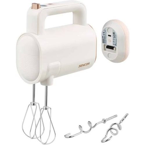 Batteur à main - SENCOR - SHM 9130WH - 8 vitesses - Sans fil - Blanc