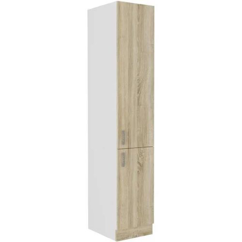 SARA - Colonne 2 portes - Décor chêne sonoma - L40xP57xH210 cm