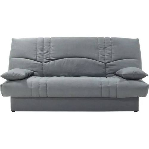 Clic Clac 3 Places Thelma - Tissu Soro Gris Moyen - Couchage 125x190 Cm - L190 X P92 X H96 Cm