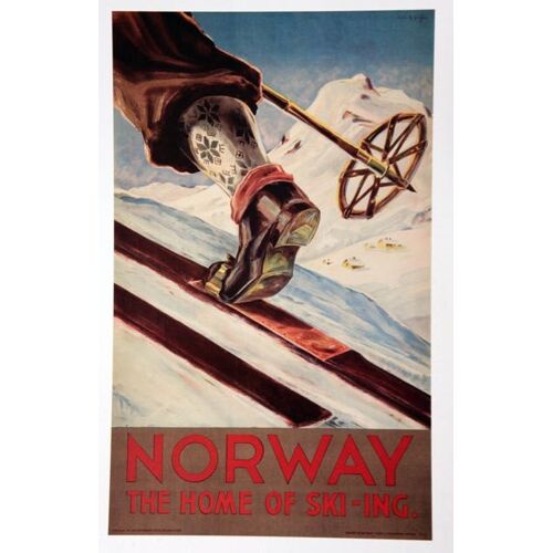 Affiche Norway The Home Of Skiing 