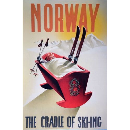 Affiche Norway The Cradle Of Skiing 