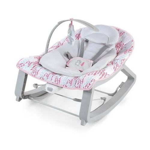Ingenuity Transat Bébé Bascule Évolutif 3-En-1 Keep Cozy -Lily- 3 Positions: Arche Avec Jouets Peluches Amovible, Jusqu'à 18 Kg