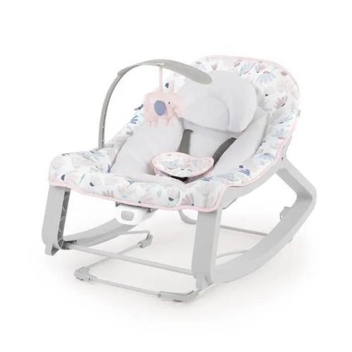 Ingenuity Transat Bébé Bascule Évolutif 3-En-1 Keep Cozy -Burst- 3 Positions: Arche Avec Jouets Peluches Amovible, Jusqu'à 18 Kg