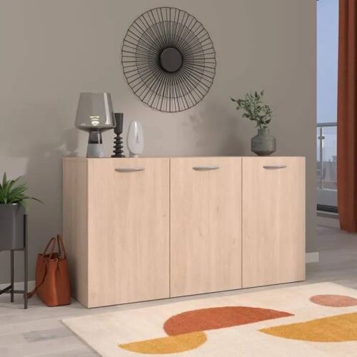 Buffet - Easy Life - 126 X 69,3 X 41,5 Cm - Chêne - 3 Portes - Parisot