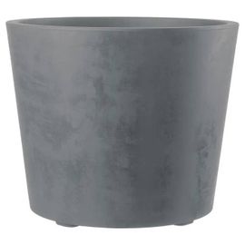 Deroma Pot De Fleurs Millennium R - 59 X H49,5 Cm - Ashgrey - A Réserve D'eau - Roulettes