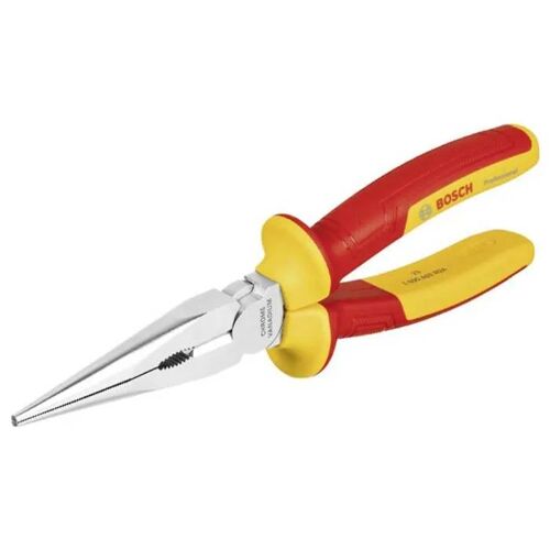 Bosch Professional pince VDE droite à bec long ¿ 200 mm (certifiée jusqu'à 1 000 V, isolée avec des polyuréthanes thermoplastiques)